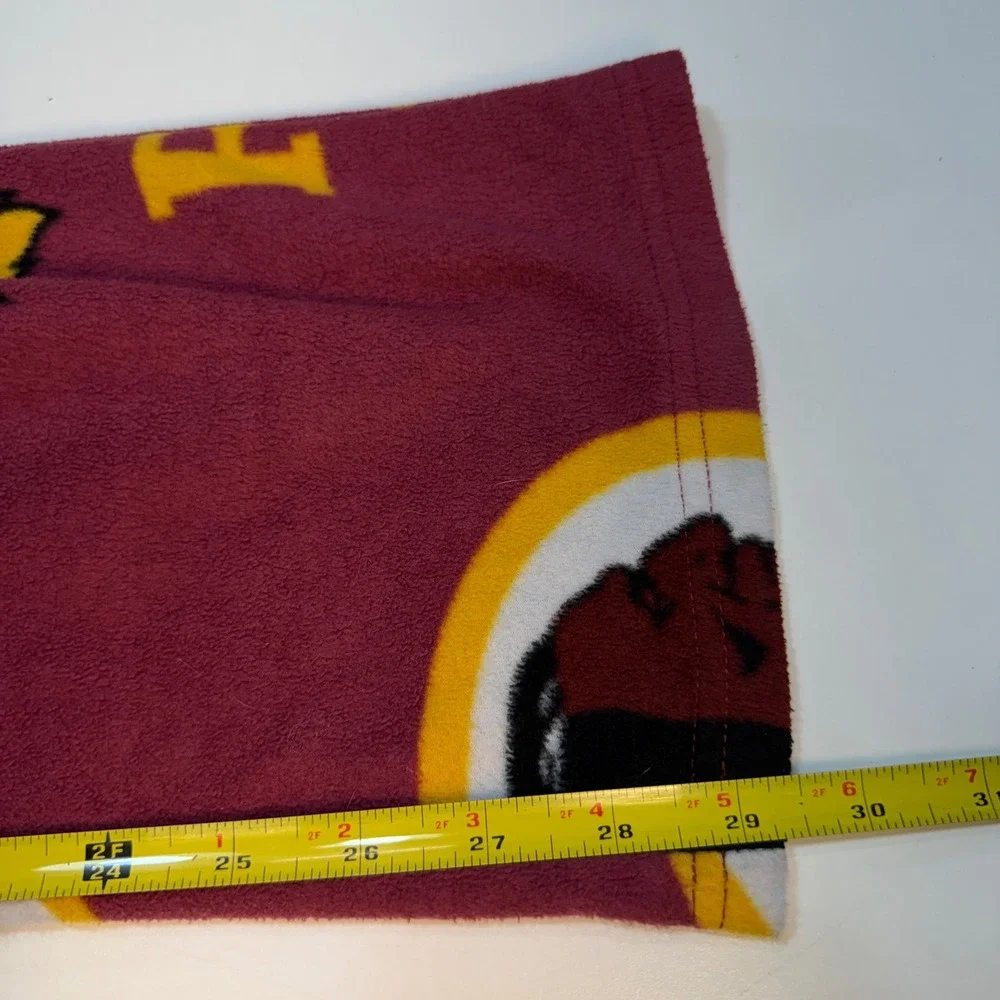 Washington Redskins NFL Pajama Pants Mens Small Burgundy Fleece All Over Print